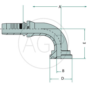 PN 10 SFL 1/2" 90°