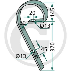 Zavlačovací pero 45 x 10 mm 