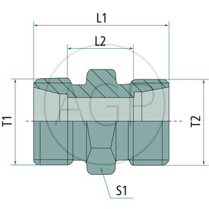 Přímé šroubení X-GRV 15 L / 10 L se závitem M22 x 1.5