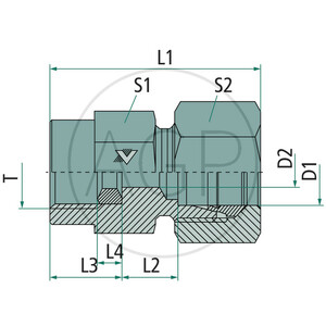 MAV 12 L- 1/4" NPT VA