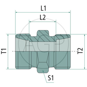 Přímé šroubení X-GV 16 S se závitem M24 x 1,5