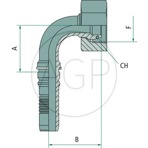 PN 25 DKOS M36x2 90° IL (25S)