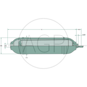 Tlakový membránový akumulátor ACSL 1500 cm? G3/4"