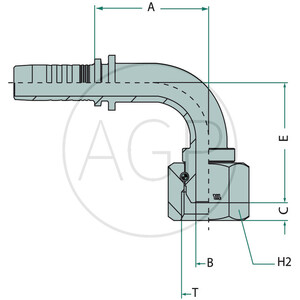 PN 05 DKR 1/4" 90°