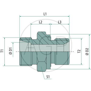 Přímé šroubení X-GER 10 S 3/8 WD se závitem M18 x 1,5