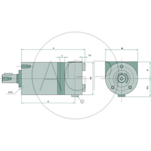 Motor BM S-013cc S D=16mm 3/8“