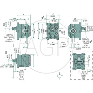 Motor KM30.61R0-84E4-LED/EF-N