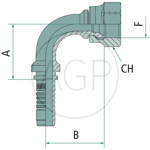 PN 05 DKJ 7/16" 90°