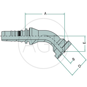 PN 16 SFS 3/4" 45° IL