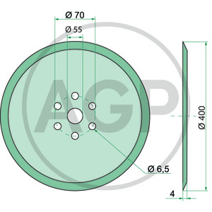 Kotouč předradličky Ø 400 mm vhodný pro Amazone