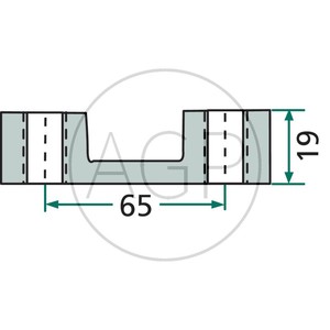 Matice třmenová M16 x 1,5 mm k upevnění hrotů rotačních bran Rabe, Seima