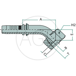 PN 20 DKOR 3/4" 45° IL