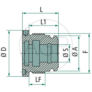 D100/60  Hlavová matice M105x2