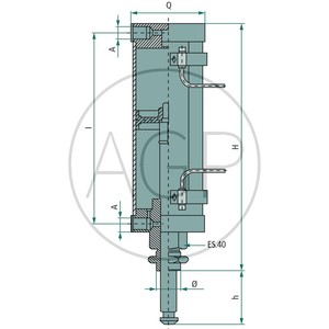 MZ pneumatický válec dvojčinný s kontaktem 8" typ 0571 pro šoupě do 6" pro fekální vozy