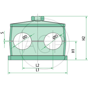 VPE=10 Spony trubky RS D III 25