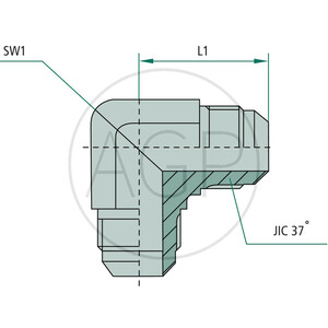 WA 1.1/16 M-JIC x 1.1/16 M-JIC