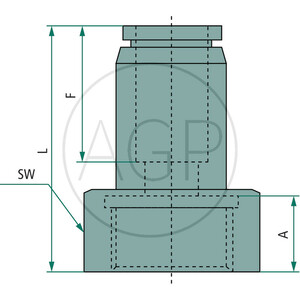 B-GA-10-3/8-MSv-bl Přímé šroubení