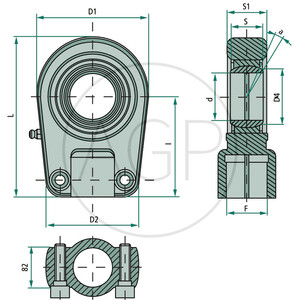 Kloubová hlava GIHR 40 D0