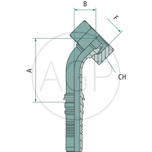 PN 25 DKOS M42x2 45° IL (30S)