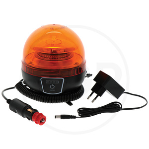 LED Aku maják s dobíjecí baterií s magnetem na 12-24 V se světelnými funkcemi