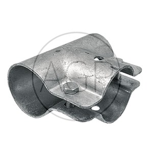 Stájová trubková T spona jednodílná o rozměru 48 x 48 mm se dvěma šrouby pro trubkový ohradník
