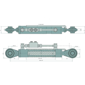 Hydraulický třetí bod na traktor o délce 480 - 690 mm a vnitřním průměru koulí 25,4 mm