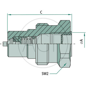 Faster šroubový samec vnitřní závit 3/4" NPT DN 20