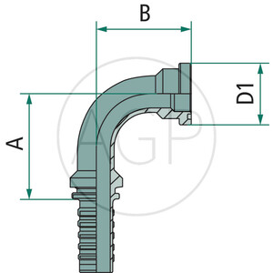 PN 12 SFL 1/2" 90° DS