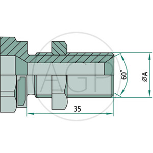 Samice AG 3/8" BSP Schott