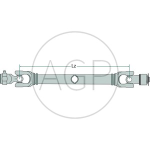 Kardan Weasler s volnoběžkou pravotočivý délka (Lz) 860 mm, F24, AW35, AW35S, G5/G6