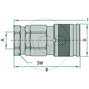 Faster samice vnitřní závit 3/4" NPT DN 12