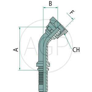 PN 05 DKR 1/8" 45°