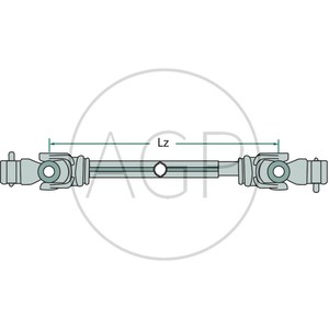 Kardanová hřídel Blueline italský systém délka (Lz) 860 mm B5, P7/P8