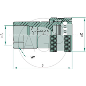 Faster samice vnitřní závit 1/2" NPT DN 12 75 L