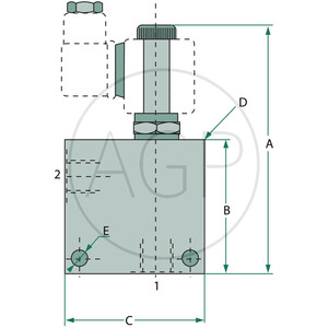 2/2- cestný ventil ZWV-E-NO-1-04-S-12V