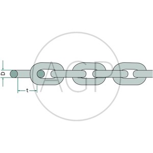 Řetěz na rozmetadlo hnoje 11x31 mm univerzální