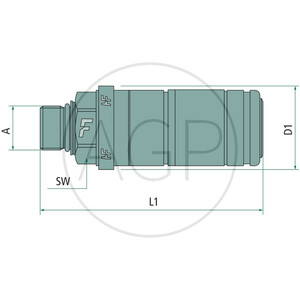 Faster samice vnitřní závit 1/2" NPT DN 12 250 L