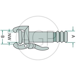 Díl (samice) s šířkou 133 / 5" mm/palec