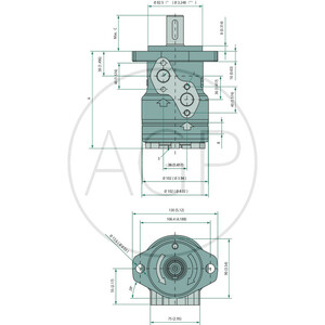 Motor BREC 315cc D=25mm G 1/2“