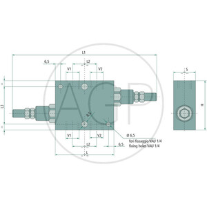 Přepadní ventil DBV-E-IL-08