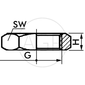 F-MU-1/8-MSv Šestihranná matice