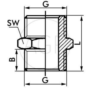 F-D-1/2-MSv Oboustranné šroubení