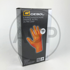 Jednorázové rukavice XXL „Orange Nitril“ nepudrované se vzorkem, balení 50 ks