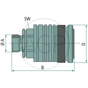 Faster samice vnitřní závit 1/2" BSP 75 L