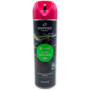 Značkovací sprej Soppec růžový o obsahu 500 ml k značkování v lese