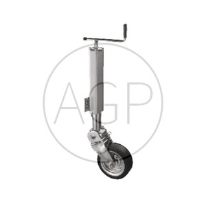 Opěrné kolečko k přívěsu, přívěsnému vozíku nosnost 600 kg trubka 70 mm hranatá