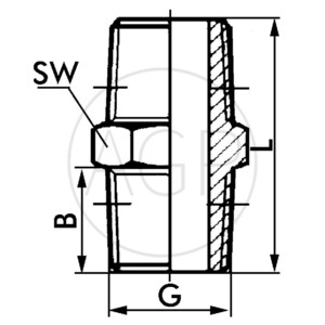 F-Dk-1/4-MSv Oboustranné šroubení