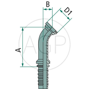 PN 12 SFS 1/2" 45° DS