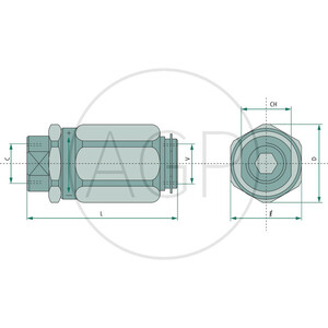 Hydraulický škrtící ventil 1/2" 