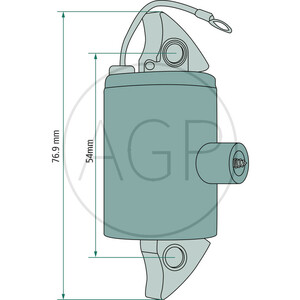 Cívka zapalování s rozestupem děr 54 mm pro ILO na typy L 77, L 77 UF 45, 101, L 101 UF 45, RM 77, RM 97, RM 101, SP 77